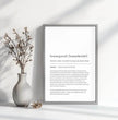 Bayrisches Semmegneedl Definition Poster: Dein personalisiertes Küchengeschenk - posterfolio.de