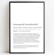 Bayrisches Semmegneedl Definition Poster: Dein personalisiertes Küchengeschenk - posterfolio.de