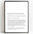 Bayrisches Semmegneedl Definition Poster: Dein personalisiertes Küchengeschenk - posterfolio.de