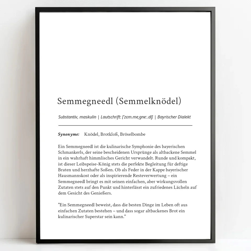 Personalisierte Poster Bilderrahmen schwarz matt 60 x 80 cm