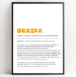 Bayrisches Definition Poster Obazda: Dein personalisiertes Geschenk - posterfolio.de