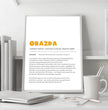 Bayrisches Definition Poster Obazda: Dein personalisiertes Geschenk - posterfolio.de