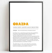 Bayrisches Definition Poster Obazda: Dein personalisiertes Geschenk - posterfolio.de