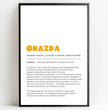 Bayrisches Definition Poster Obazda: Dein personalisiertes Geschenk - posterfolio.de