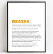 Bayrisches Definition Poster Obazda: Dein personalisiertes Geschenk - posterfolio.de