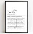 Definition Poster Familie: Dein personalisiertes Geschenk für die Liebsten - posterfolio.de