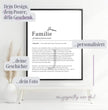 Definition Poster Familie: Dein personalisiertes Geschenk für die Liebsten - posterfolio.de
