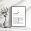 Definition Poster Familie: Dein personalisiertes Geschenk für die Liebsten - posterfolio.de