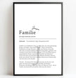 Definition Poster Familie: Dein personalisiertes Geschenk für die Liebsten - posterfolio.de