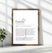Definition Poster Familie: Dein personalisiertes Geschenk für die Liebsten - posterfolio.de