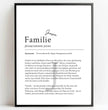 Definition Poster Familie: Dein personalisiertes Geschenk für die Liebsten - posterfolio.de