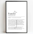 Definition Poster Familie: Dein personalisiertes Geschenk für die Liebsten - posterfolio.de