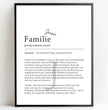 Definition Poster Familie: Dein personalisiertes Geschenk für die Liebsten - posterfolio.de