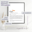 Definition Poster Opa: Dein persönliches, liebevolles Geschenk - posterfolio.de