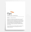 Definition Poster Opa: Dein persönliches, liebevolles Geschenk - posterfolio.de