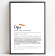 Definition Poster Opa: Dein persönliches, liebevolles Geschenk - posterfolio.de