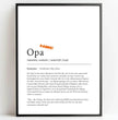 Definition Poster Opa: Dein persönliches, liebevolles Geschenk - posterfolio.de