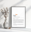 Definition Poster Opa: Dein persönliches, liebevolles Geschenk - posterfolio.de