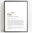 Definition Poster Opa: Dein persönliches, liebevolles Geschenk - posterfolio.de