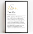 Definition Poster Familie: personalisiertes Geschenk - posterfolio.de
