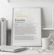 Definition Poster Familie: personalisiertes Geschenk - posterfolio.de