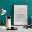 Definition Poster Familie: personalisiertes Geschenk - posterfolio.de