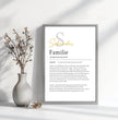 Definition Poster Familie: personalisiertes Geschenk - posterfolio.de