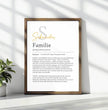 Definition Poster Familie: personalisiertes Geschenk - posterfolio.de