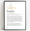Definition Poster Familie: personalisiertes Geschenk - posterfolio.de