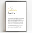 Definition Poster Familie: personalisiertes Geschenk - posterfolio.de