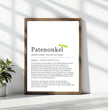 Definition Poster Patenonkel: Dein einzigartiges, personalisiertes Geschenk - posterfolio.de