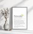 Definition Poster Patenonkel: Dein einzigartiges, personalisiertes Geschenk - posterfolio.de