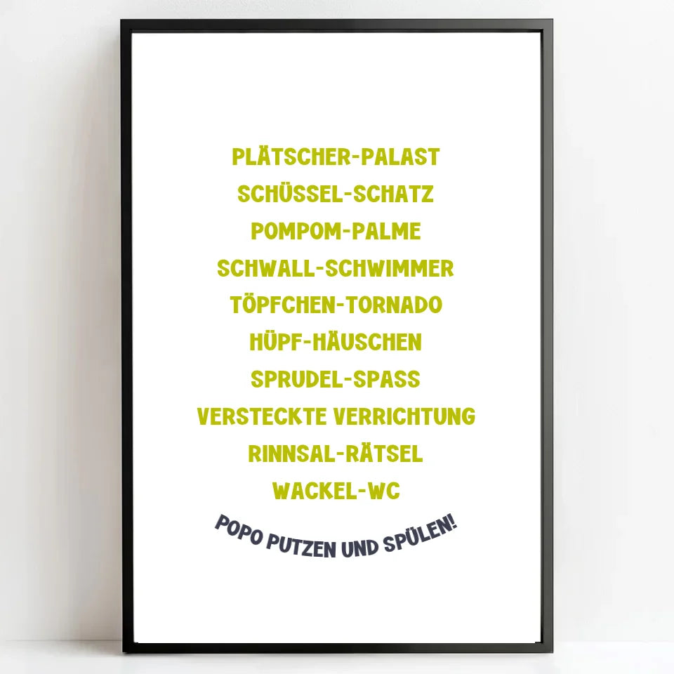 Personalisierte Poster Bilderrahmen schwarz matt 40 x 60 cm