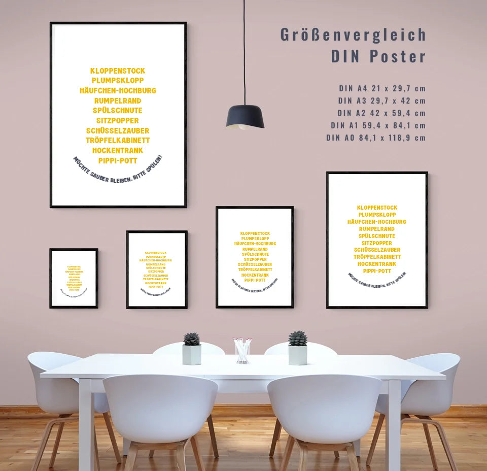 Humorvolles Toiletten-Poster: Gestalte Dein personalisiertes Highlight!