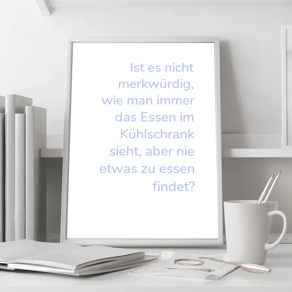 Personalisiertes Geschenk Poster mit Bilderrahmen