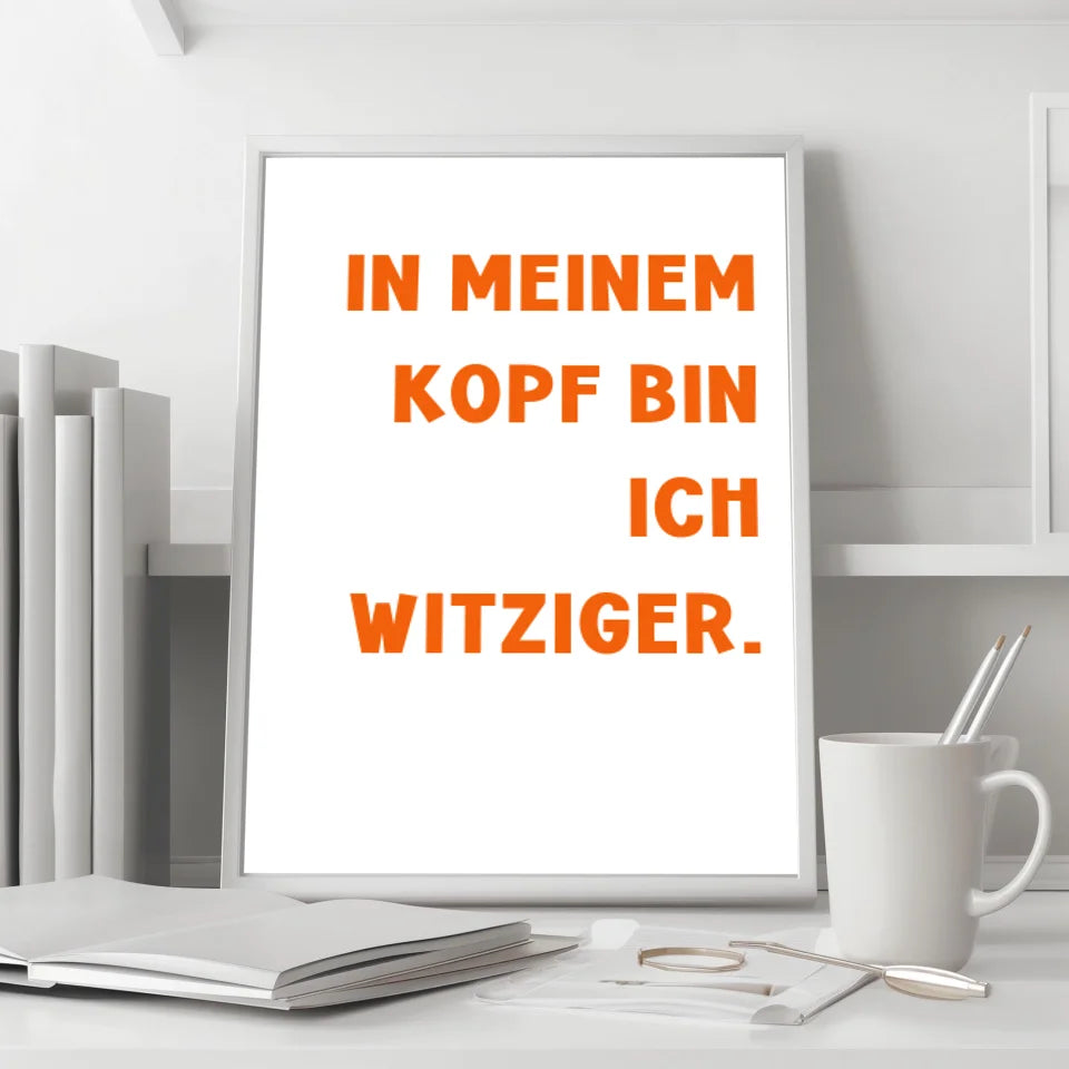 Personalisiertes Geschenk Poster mit Bilderrahmen