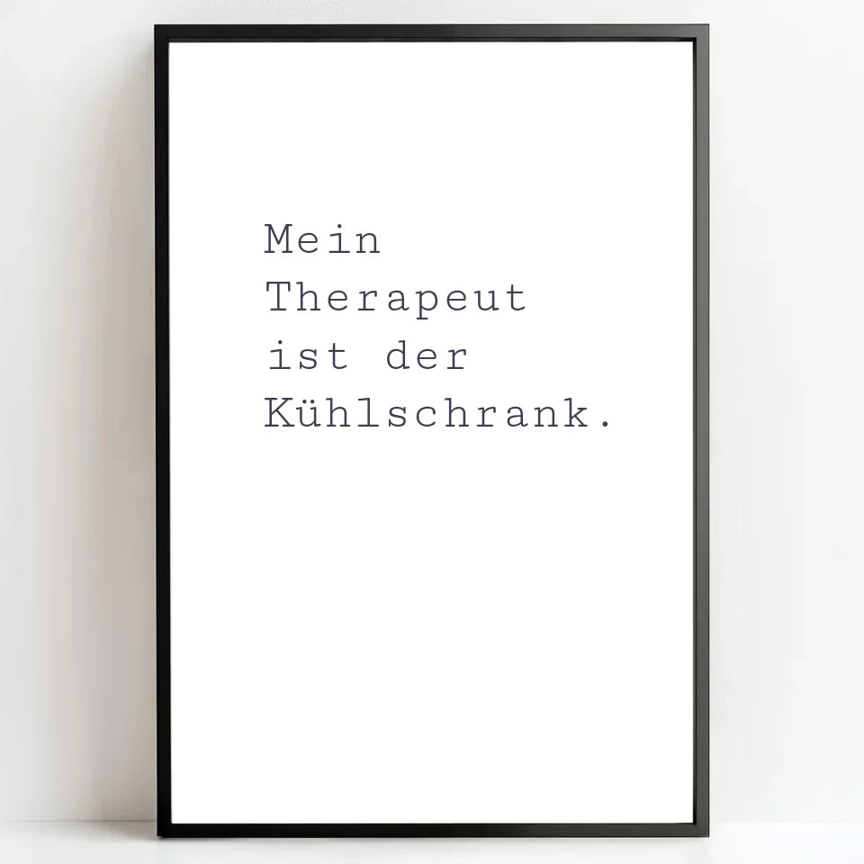 Personalisierte Poster Bilderrahmen schwarz matt 40 x 60 cm