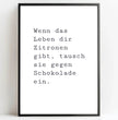 Witziger Spruch: Dein personalisiertes Poster voller Lebensfreude! - posterfolio.de