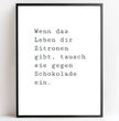 Personalisierte Poster  Bilderrahmen schwarz matt 30 x 40 cm