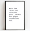 Personalisierte Poster Bilderrahmen schwarz matt 40 x 60 cm