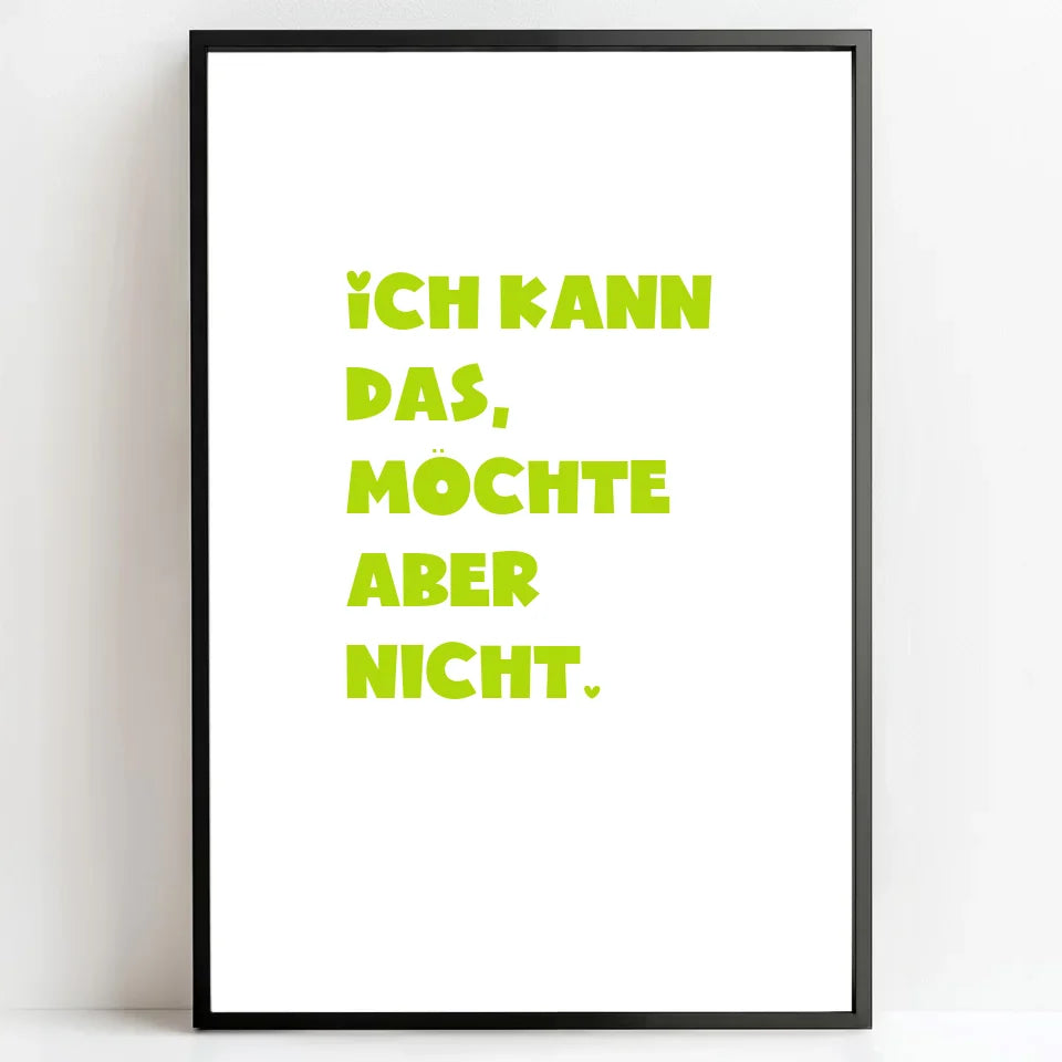 Personalisierte Poster Bilderrahmen schwarz matt 20 x 30 cm