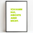 Personalisierte Poster Bilderrahmen schwarz matt 20 x 30 cm