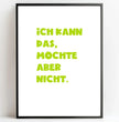 Personalisierte Poster  Bilderrahmen schwarz matt 30 x 40 cm