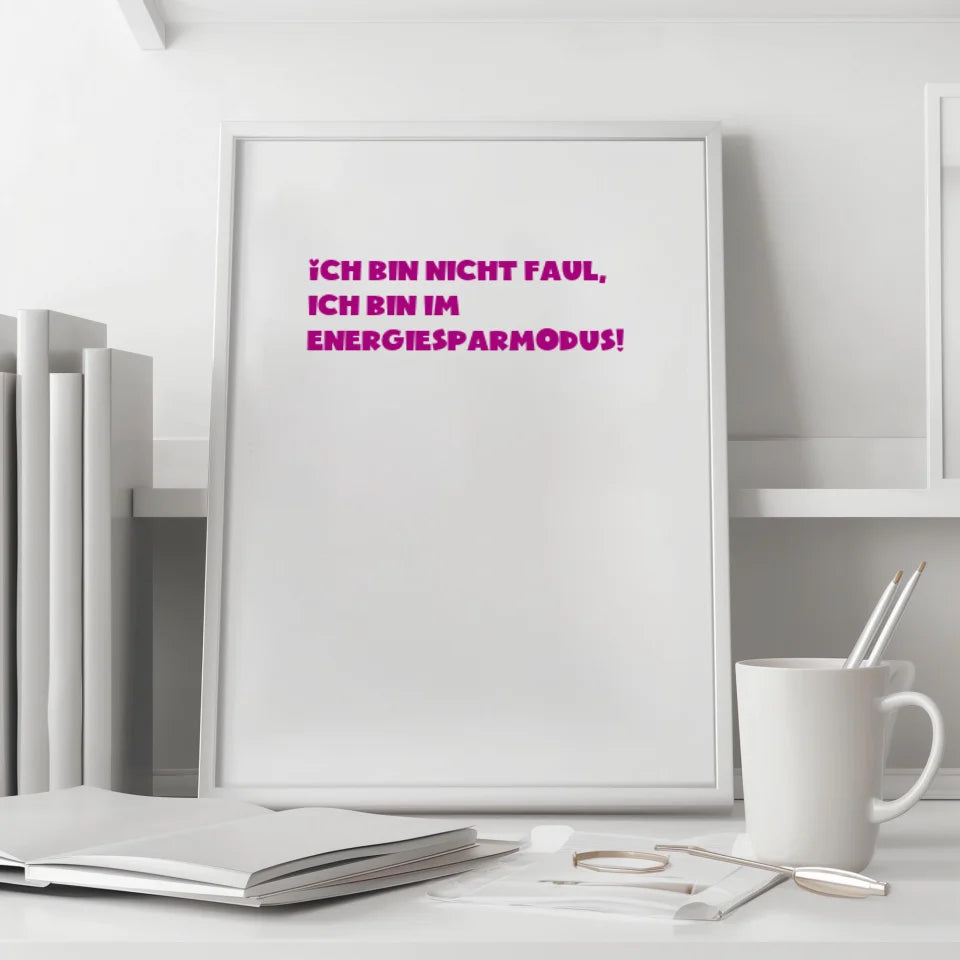 Personalisiertes Geschenk Poster mit Bilderrahmen