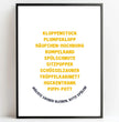 Personalisierte Poster  Bilderrahmen schwarz matt 30 x 40 cm