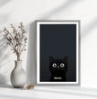 Neugierige Katze: Dein personalisiertes Poster für charmante Blickfänge! - posterfolio.de