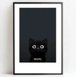 Neugierige Katze: Dein personalisiertes Poster für charmante Blickfänge! - posterfolio.de