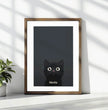 Neugierige Katze: Dein personalisiertes Poster für charmante Blickfänge! - posterfolio.de