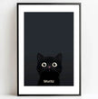 Neugierige Katze: Dein personalisiertes Poster für charmante Blickfänge! - posterfolio.de