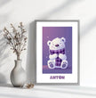 Fröhlicher Eisbär: Dein personalisiertes Poster für winterliche Gemütlichkeit! - posterfolio.de